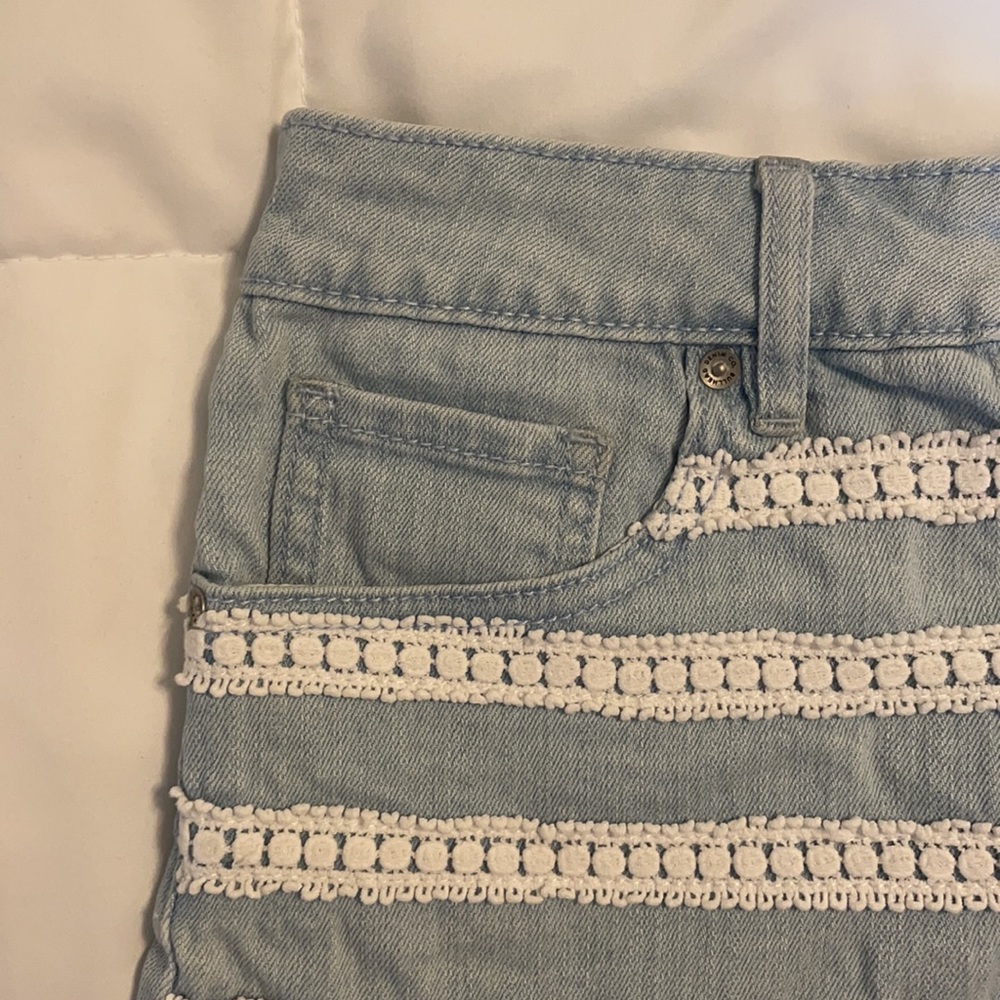 SOLD**High Rise Boho Cut-Offs - Picture 2 of 10